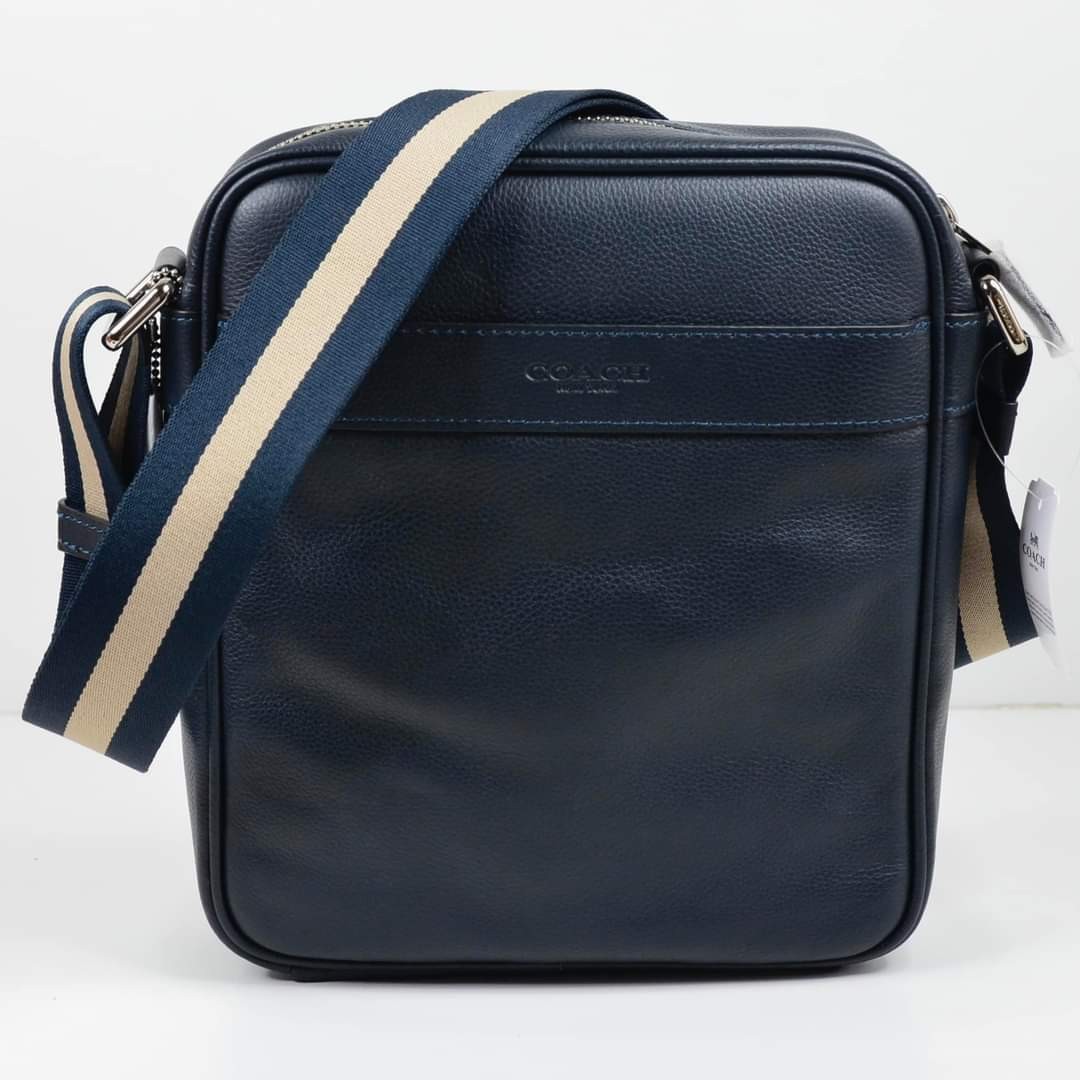 CHARLES FLIGHT BAG IN SMOOTH LEATHER COACH F54782 Men s Fashion Bags Sling Bags on Carousell