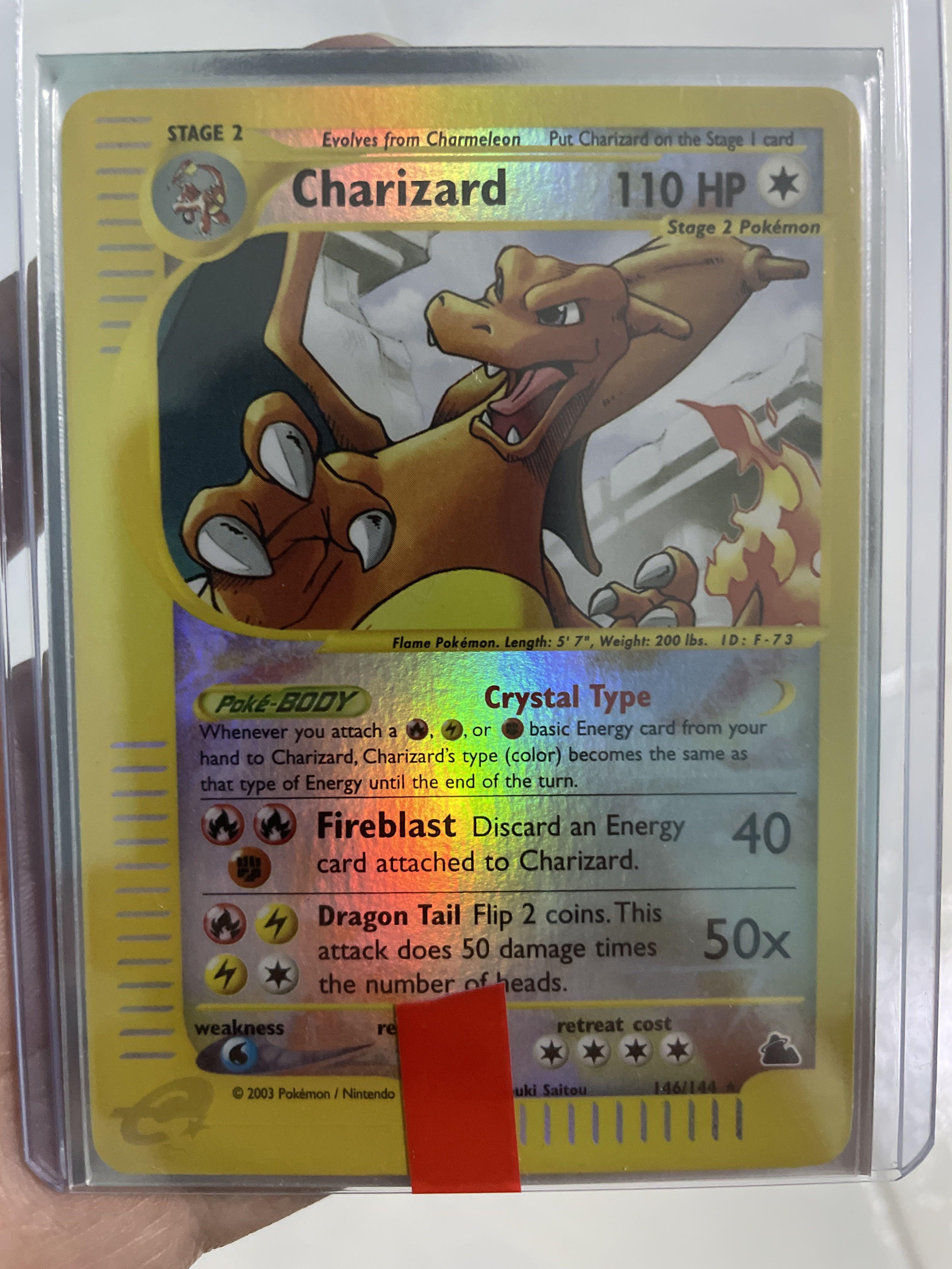 Crystal Charizard Skyridge Pokemon card #Pokmon card #vintage collection  #legendary collection, Hobbies & Toys, Toys & Games on Carousell