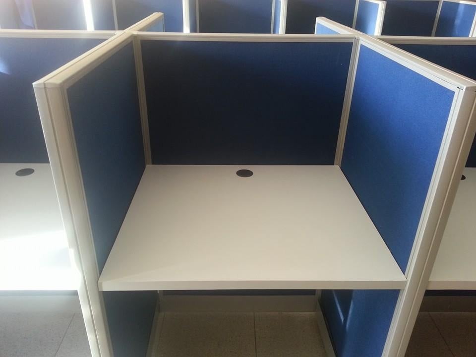 cubicle table type office partition, Furniture & Home Living, Office ...