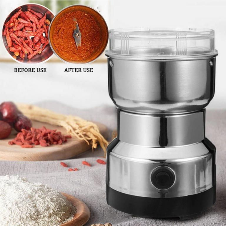 2-In-1 Electric Coffee Grinder Kitchen Cereals Nuts Beans Spices Grains  Grinder Machine Multifunctional Portable