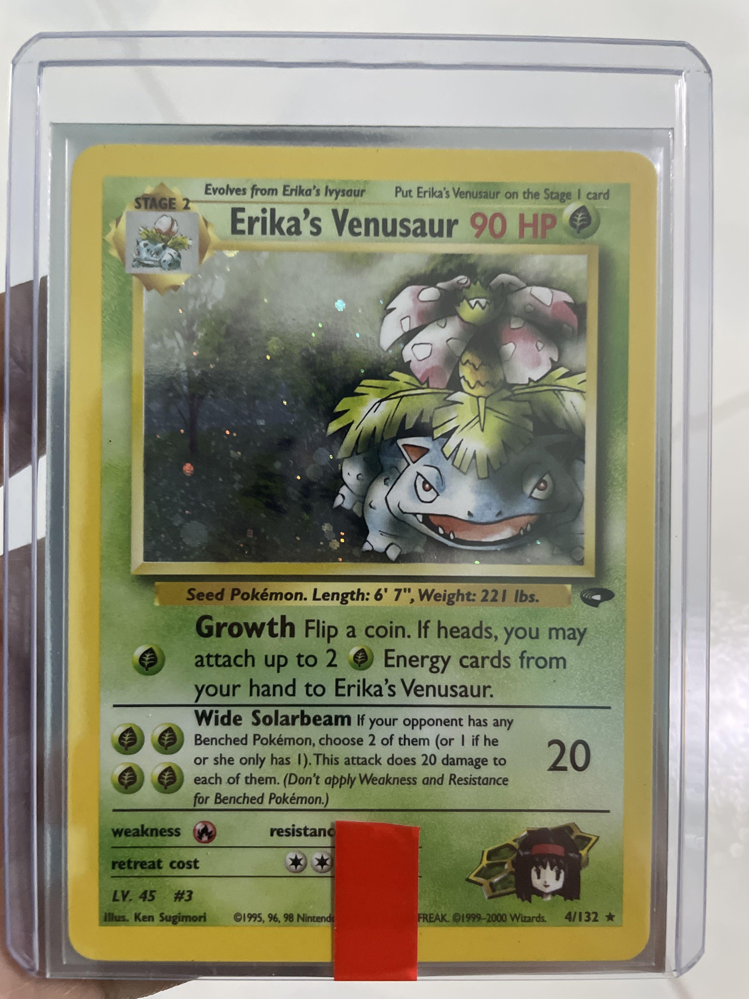 Erika venusaur Pokemon card #Pokémon card #vintage collection #legendary  collection, Hobbies & Toys, Toys & Games on Carousell
