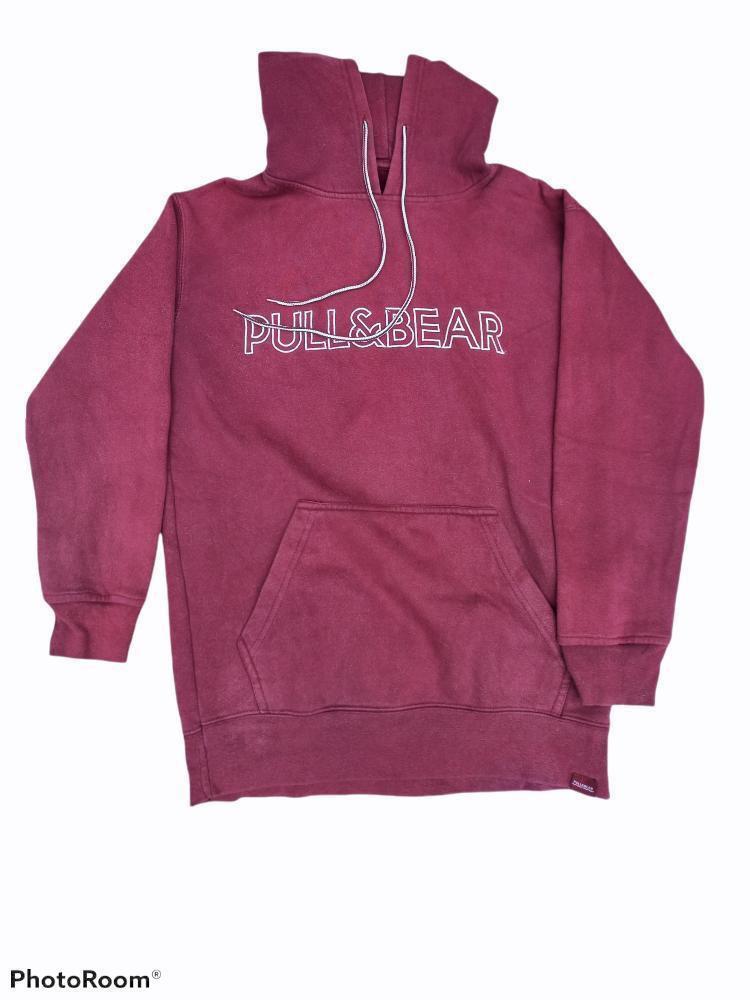 hoodie pull bear maroon