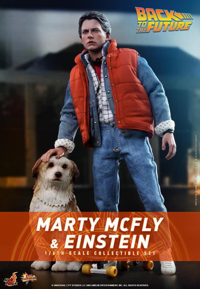 Hot Toys - MMS573 Back To The Future: Marty Mcfly & Einstein, Hobbies ...