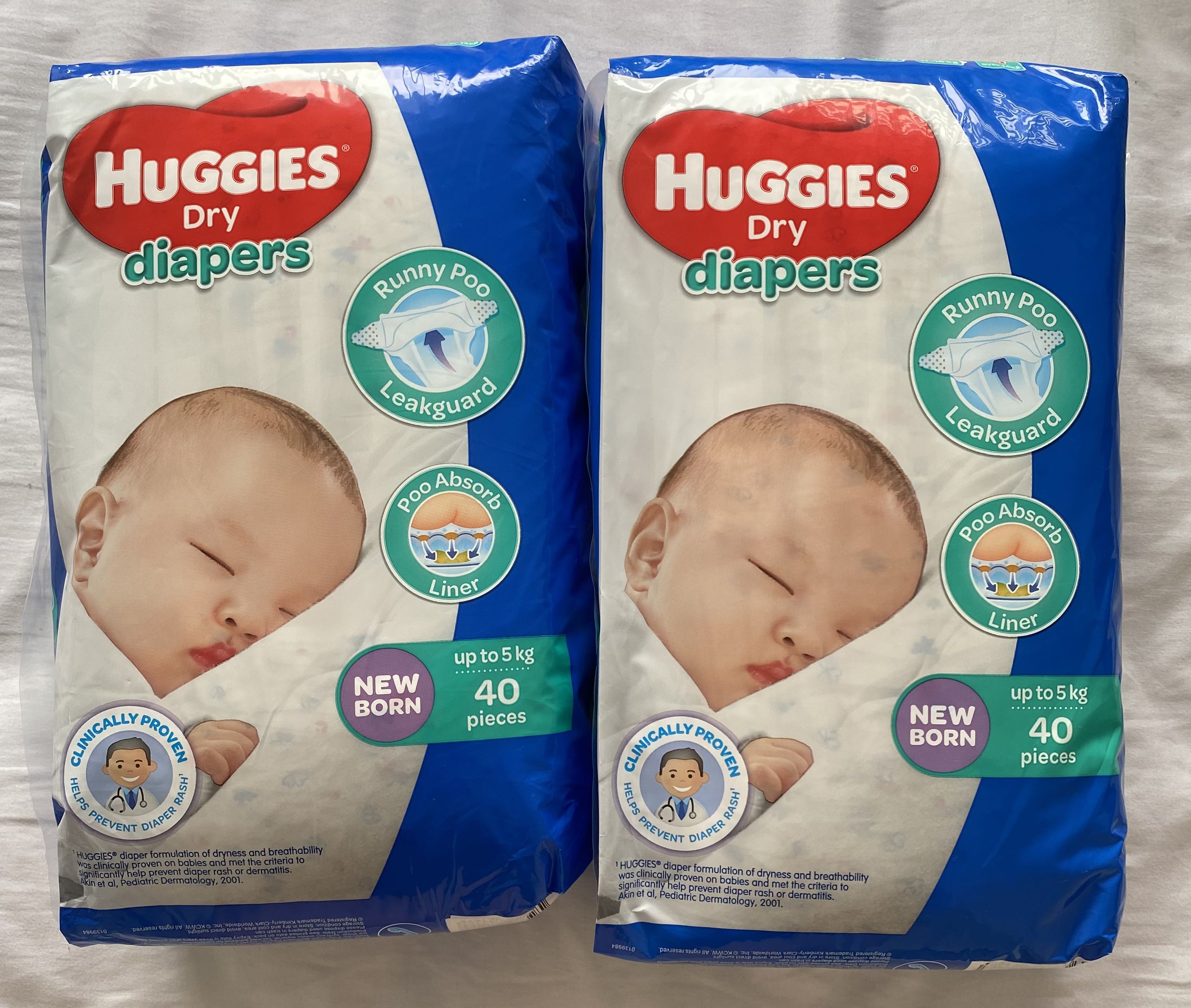 Huggies Dry Diapers Newborn, Babies & Kids, Bathing & Changing, Diapers