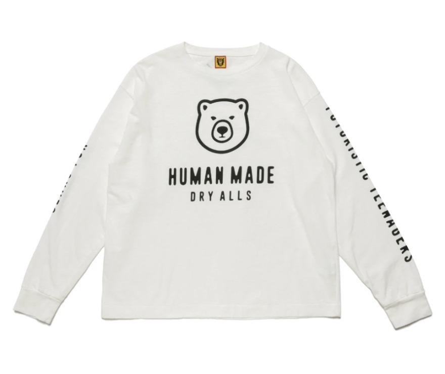 Human Made L/S T-SHIRT #1 北極熊 長袖 2XL 薄T 白色 現貨