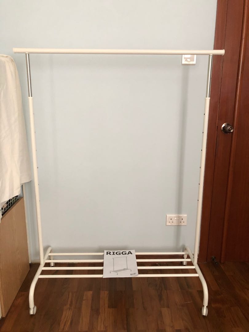 Ikea cloths rack with wheels, Furniture & Home Living, Home Improvement