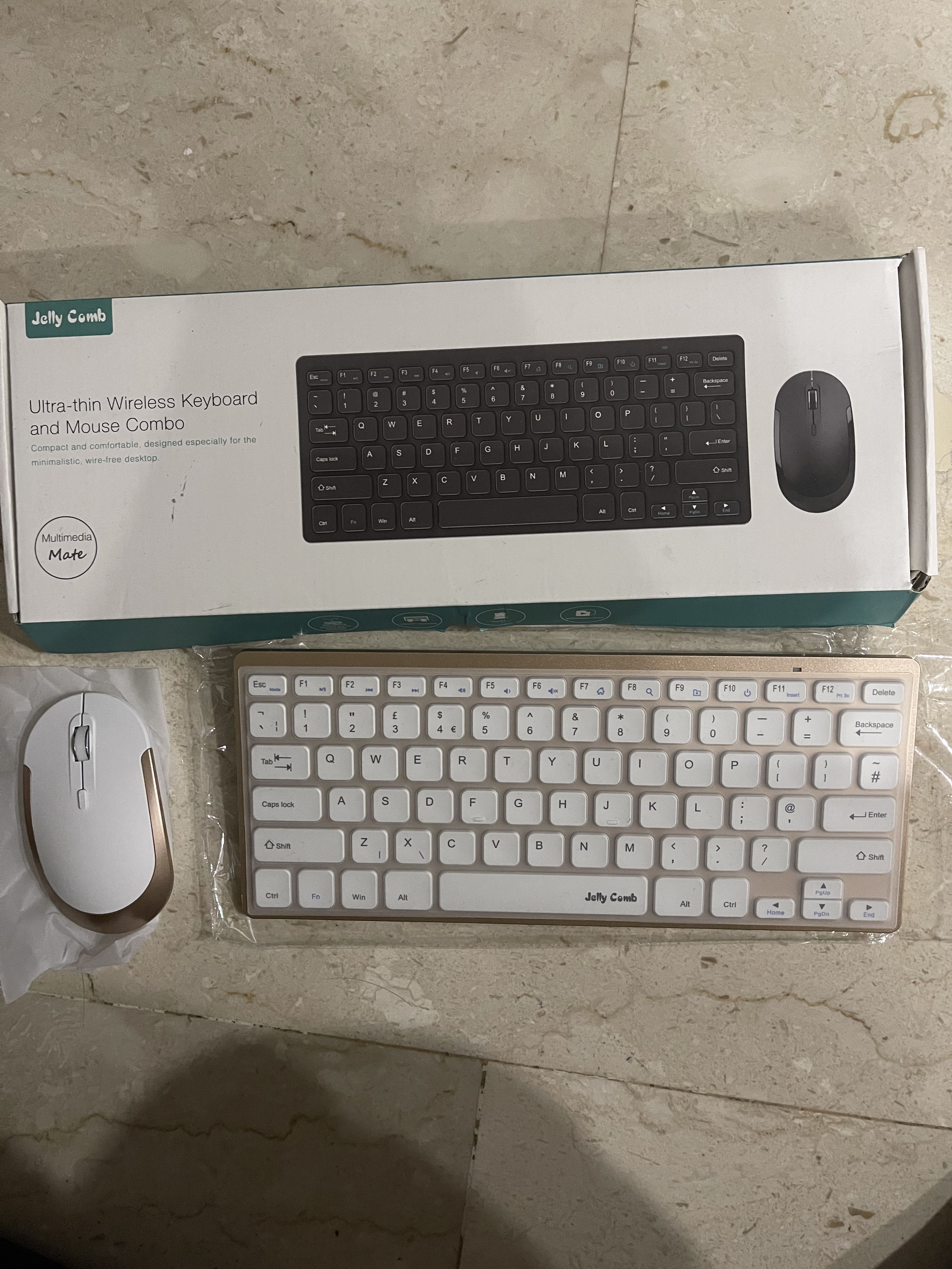 Jelly comb wireless keyboard and mouse combo KUT019, Computers & Tech