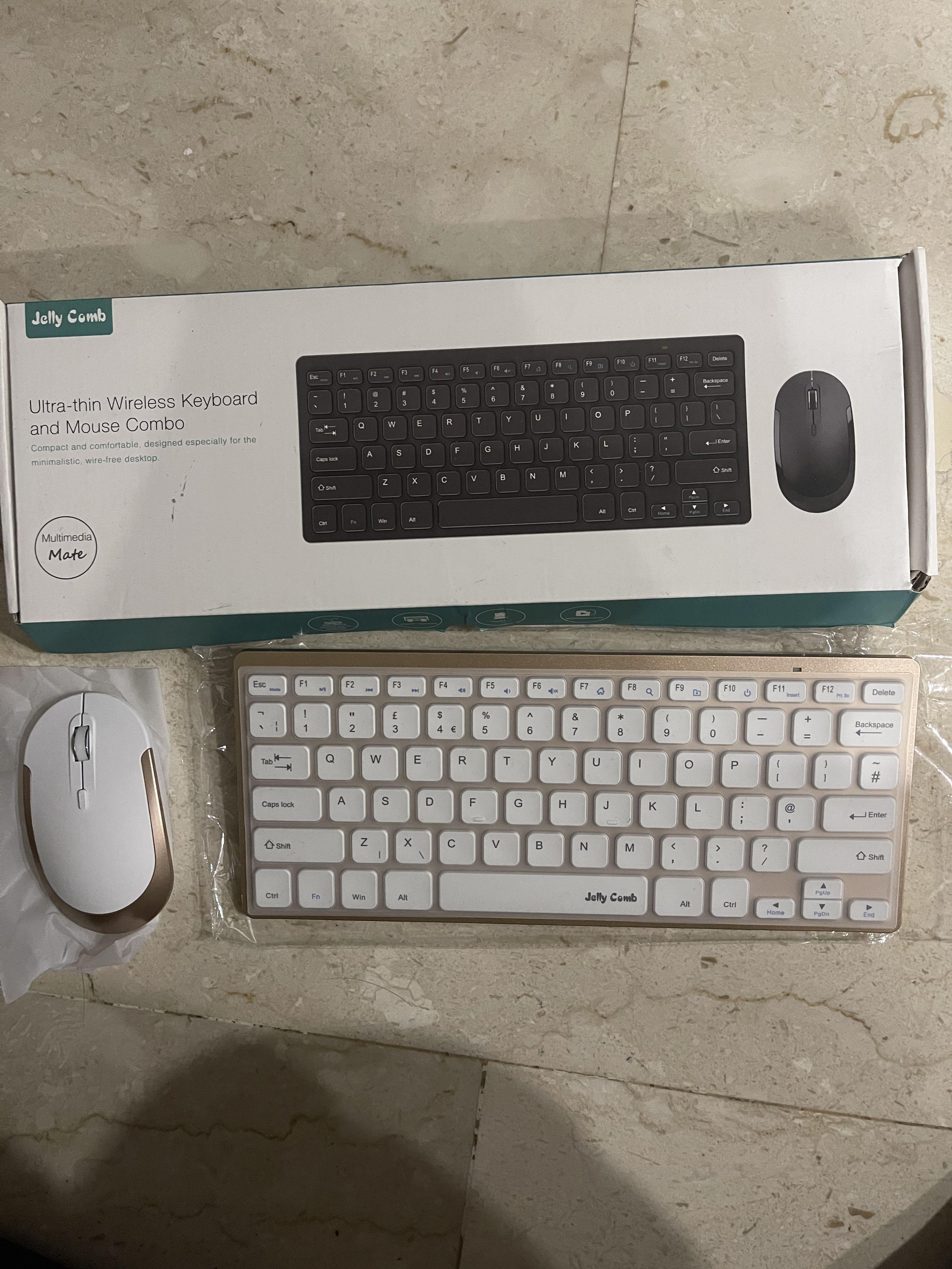 Jelly comb wireless keyboard and mouse combo KUT019, Computers & Tech
