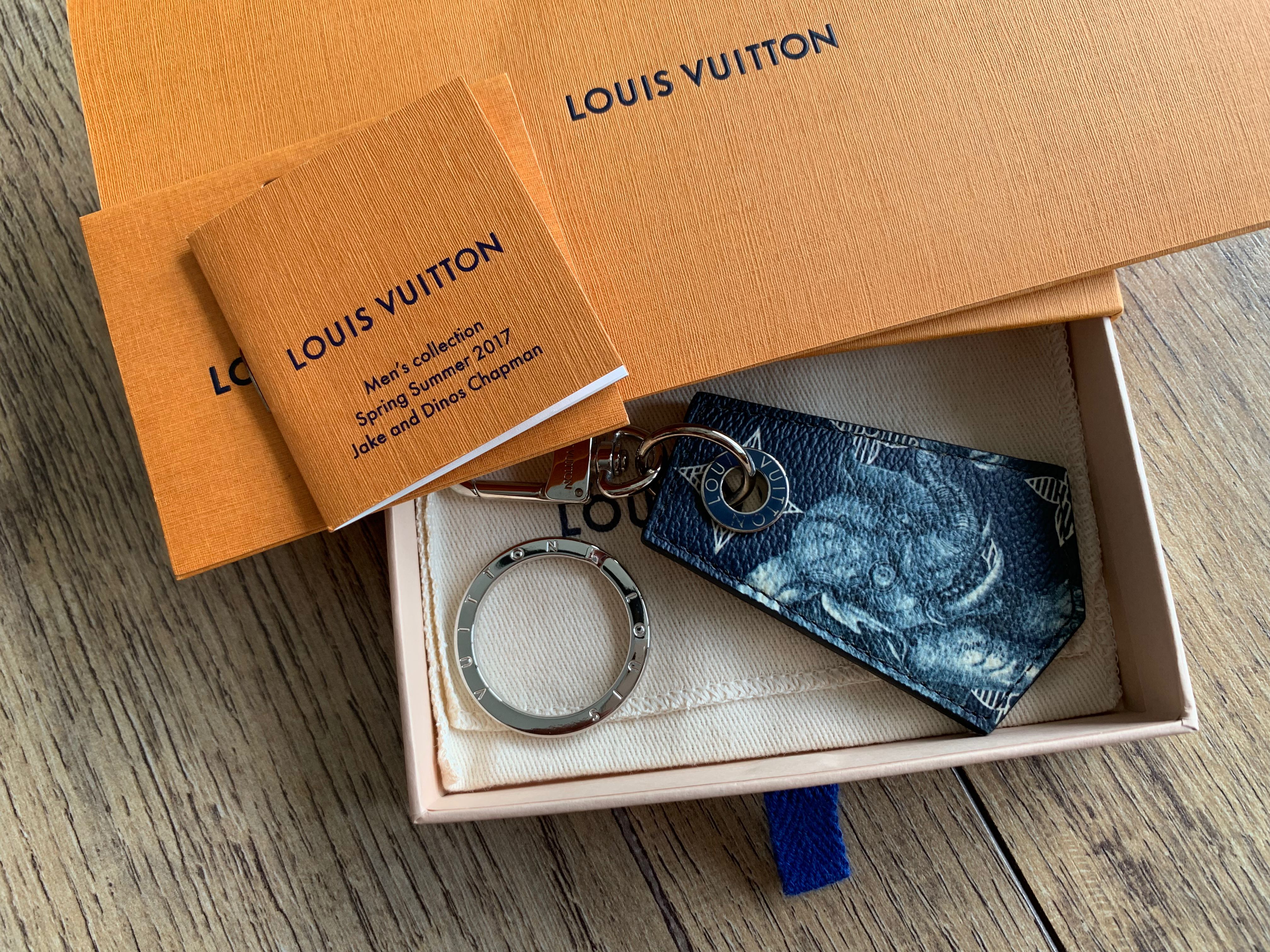 Authentic Louis Vuitton X Chapman Brothers Bag Charm Key Chain Savane  Monogram