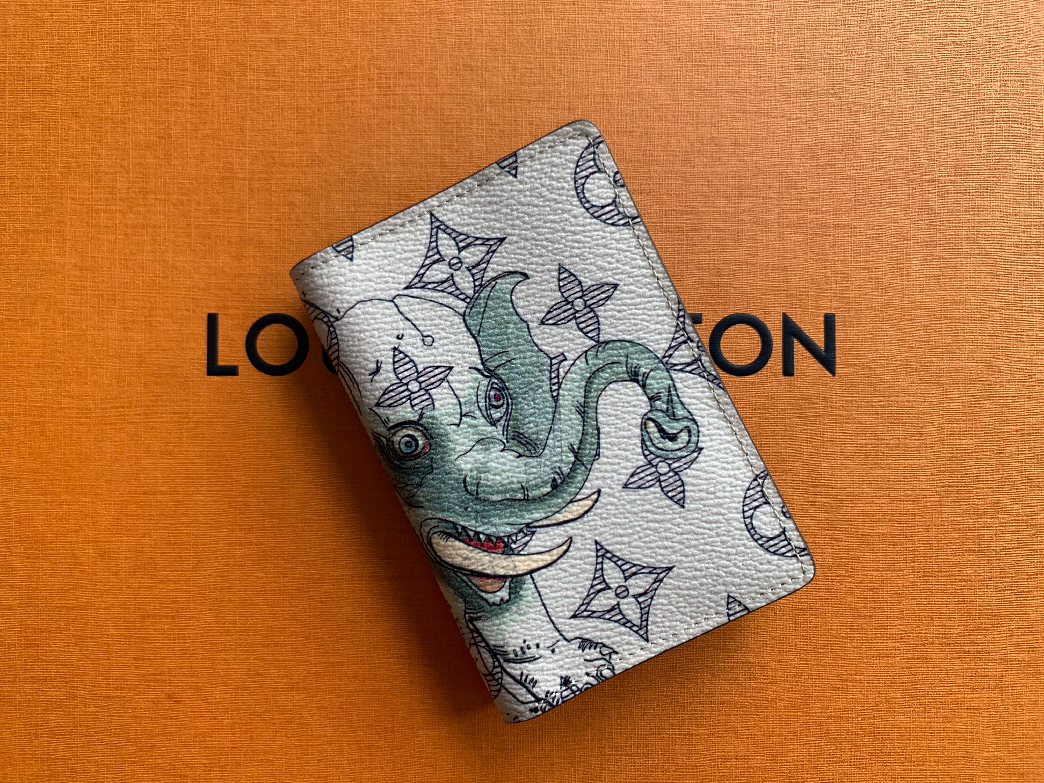 Louis Vuitton Chapman Brothers Rhino Brown Damier Logo Pocket Organizer  Wallet