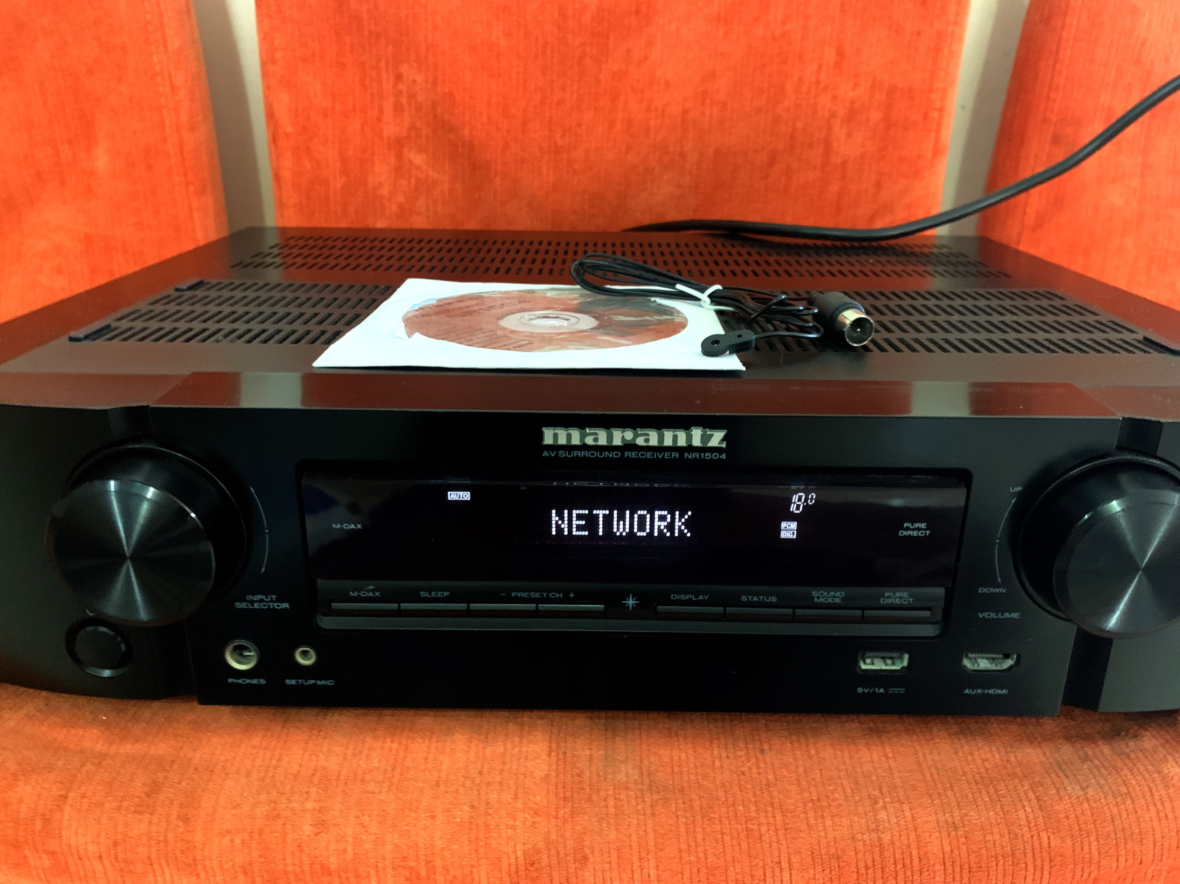 Marantz NR1504 Network Streaming Airplay Spotify builtin AV Receiver