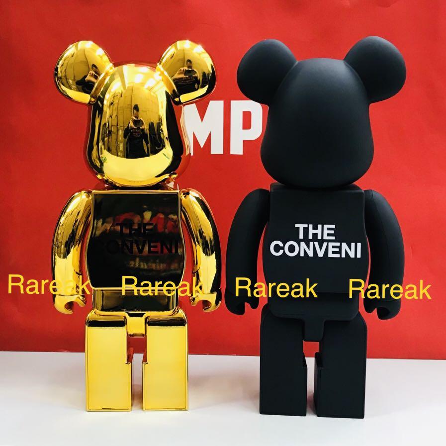 Medicom Bearbrick Fragment Design x Conveni Gold & Black 400% be 