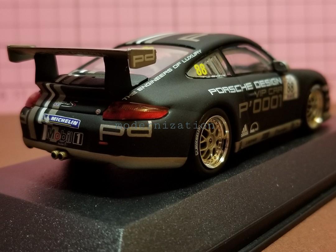 ▫1:43 PORSCHE 911 (997) GT3 CUP #88 PORSCHE DESIGN SUPERCUP 2007 VIP CAR P'