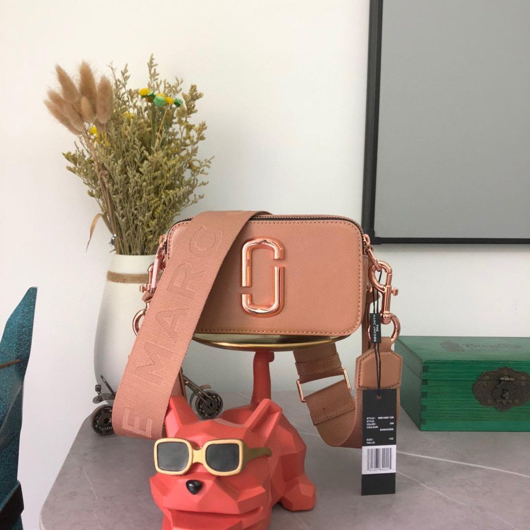 Rose gold camera bag top