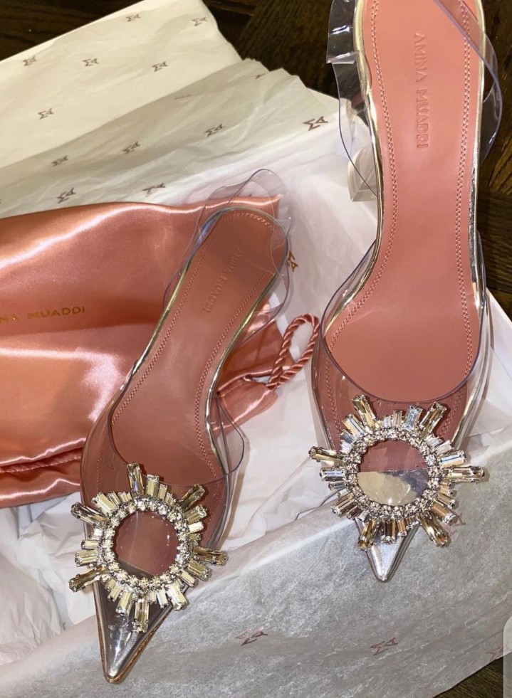 New Amina Muaddi Begum PVC Pumps size 