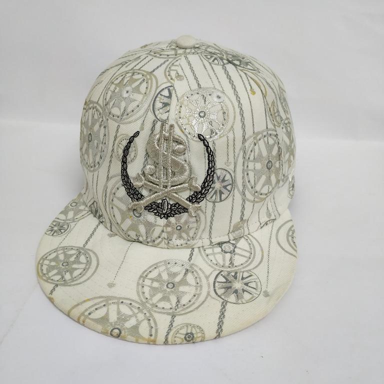 NEW ERA DOLLAR AMERICA USA US WHITE PUTIH VINTAGE VTG FULLCAP CAP TOPI HAT 7 5 8 SPORT BASEBALL MLB LIMITED EDITION