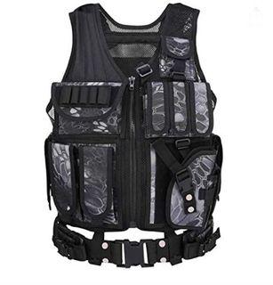 New w/ Tag Imported Barbarians Tactical Molle Vest MilitaryTactical Multi Pouch and Magazine Holster M16 AR15 556 223 9mm 45cal Pistol Gun Magpouch Vest Assault Swat TacVest  universal adjustable size Glock Beretta Colt Cz Taurus