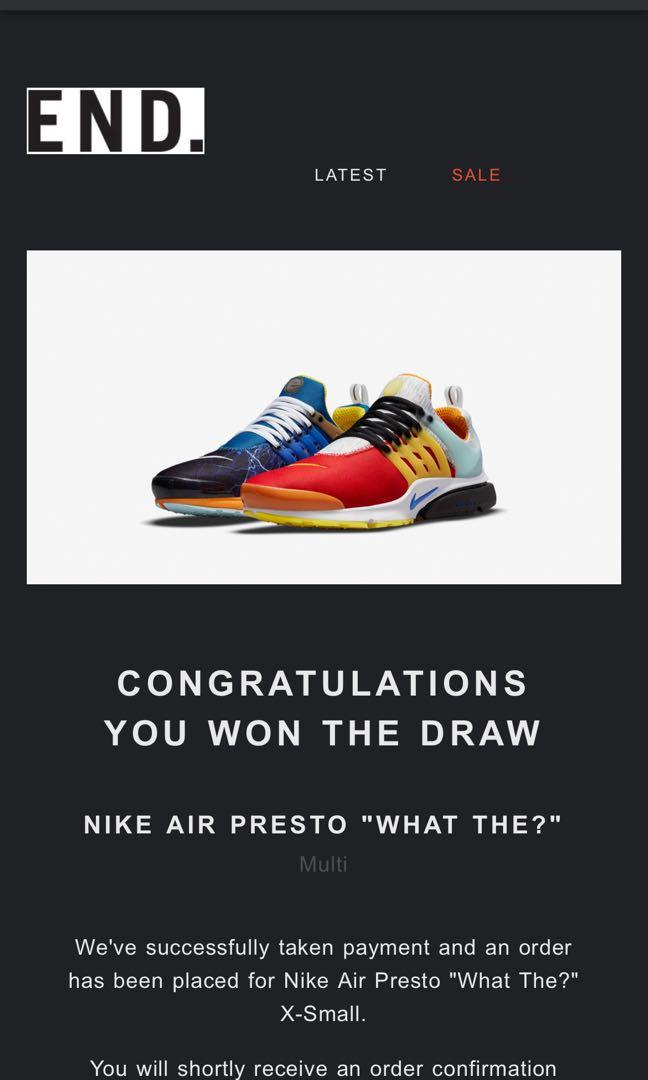 nike air presto what the XS extra small Men s Fashion