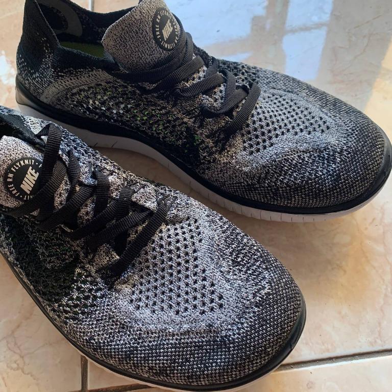 Nike free rn flyknit grey clearance