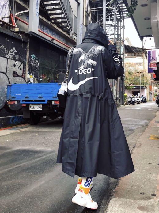 off white long jacket