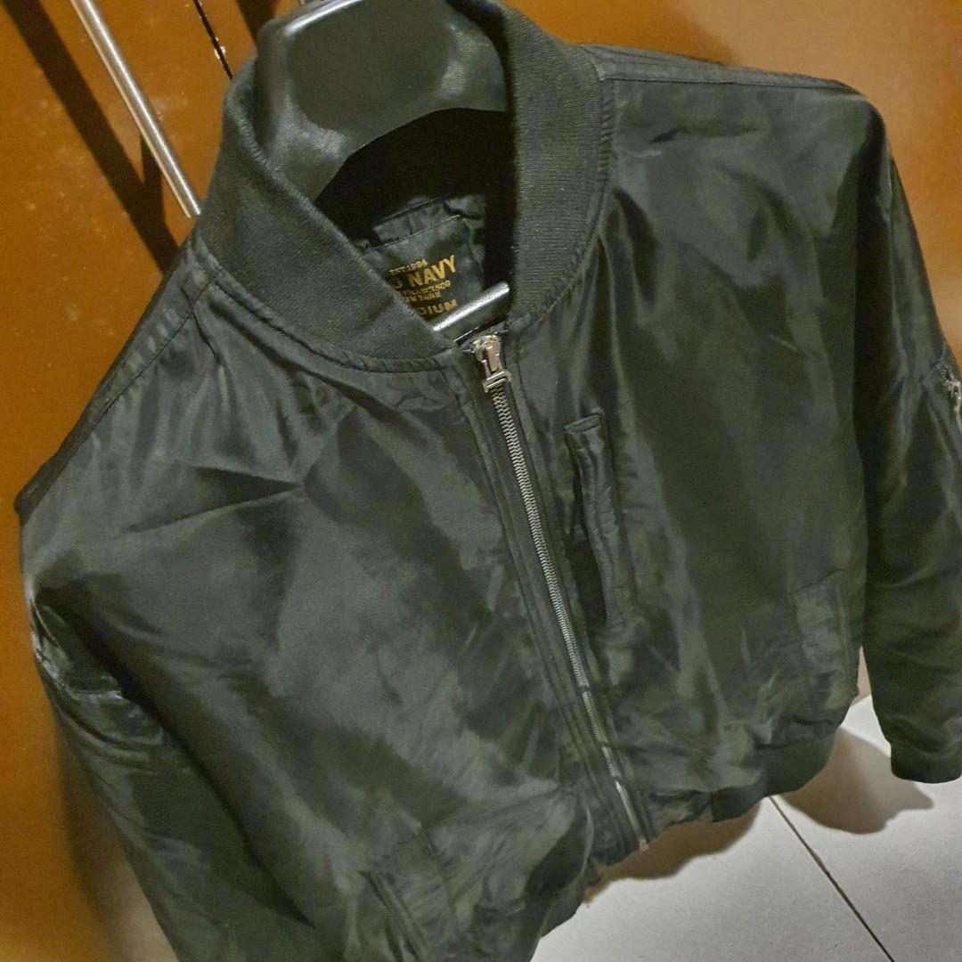 old navy nylon bomber jacket