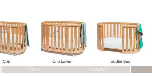 Preloved Hanssem Interior Cocoon Nest 4 in 1 Wooden Crib Babies