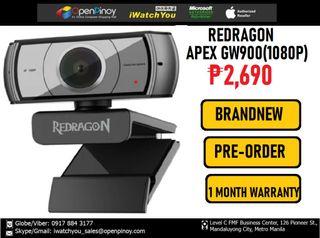 PRE-ORDER!!! Brandnew Redragon GW900 APEX Stream webcam  Full HD 1080p/1 Month Warranty