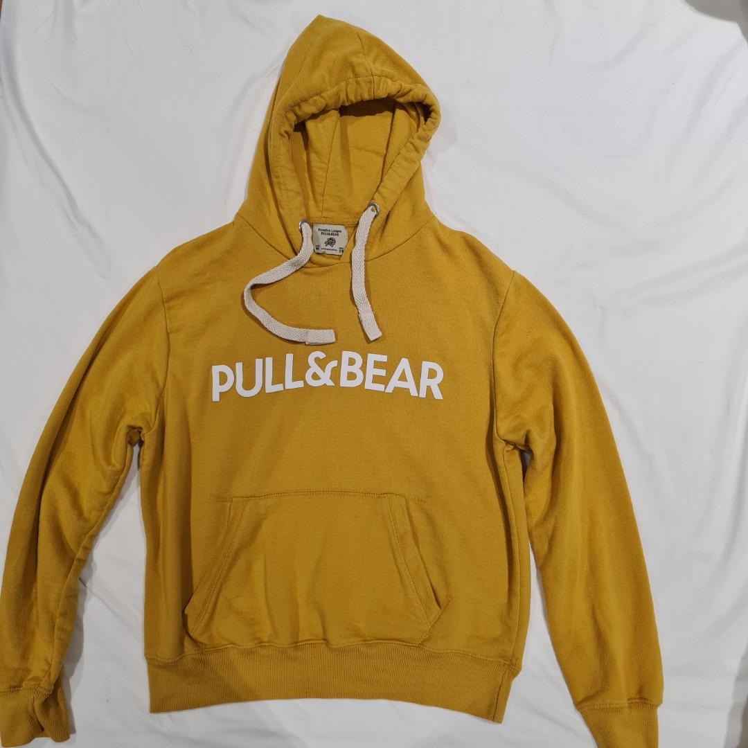 PULL BEAR Mustard Hoodie