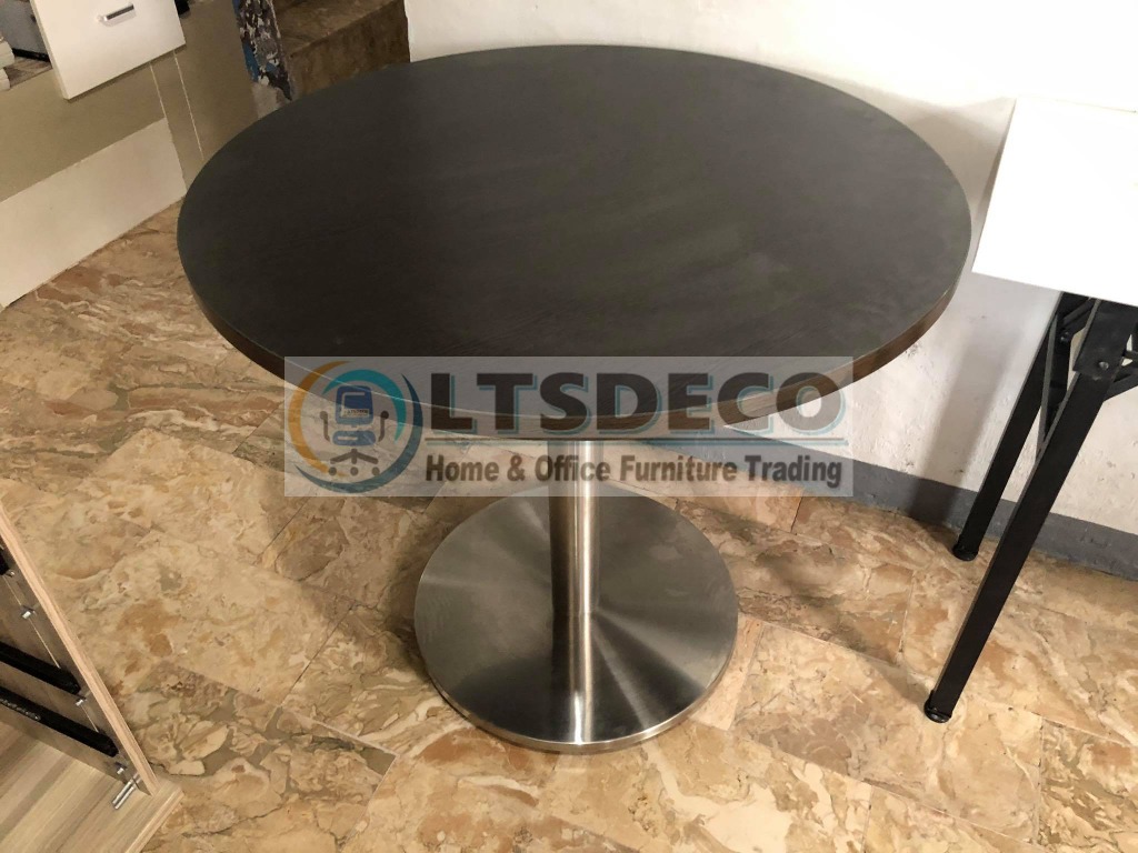 ROUND LAMINATED TABLE OFFICE PARTITION, Furniture & Home Living, Office ...