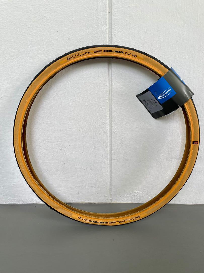 Schwalbe One 20 Inch Bicycle Tyre 406 451 Tan Wall Marathon