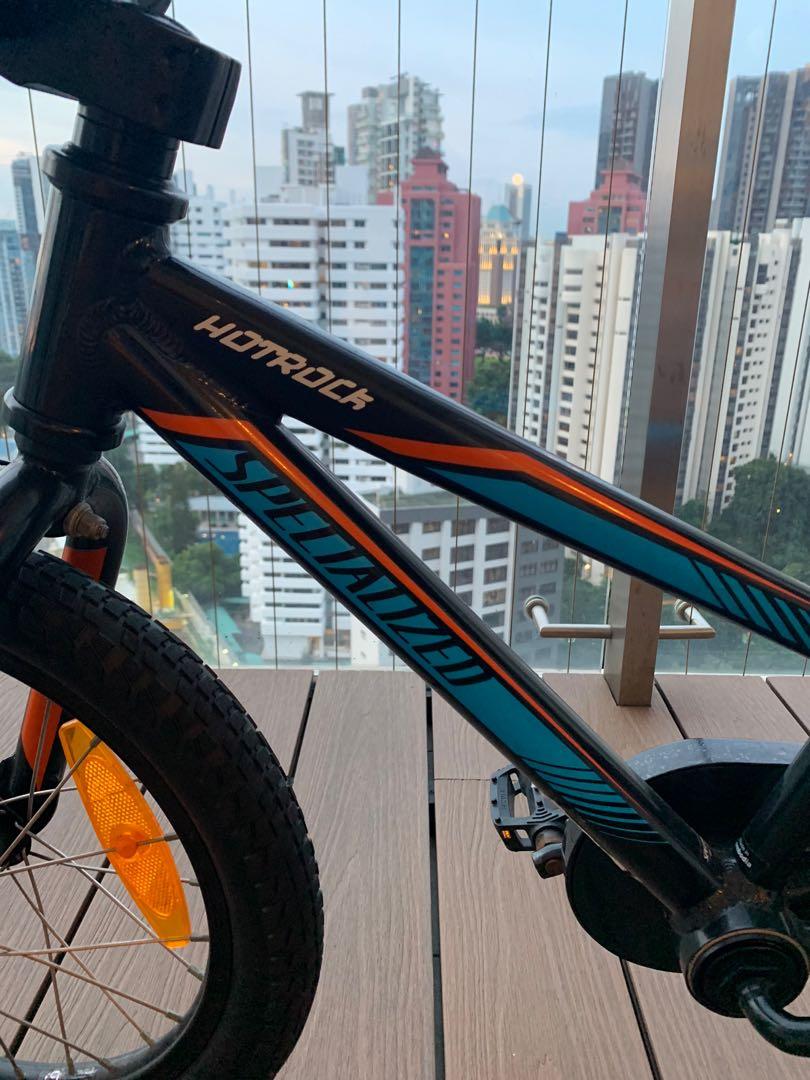 Specialized Hotrock 16 kids with training wheels Sports Equipment Bicycles Parts Bicycles on Carousell