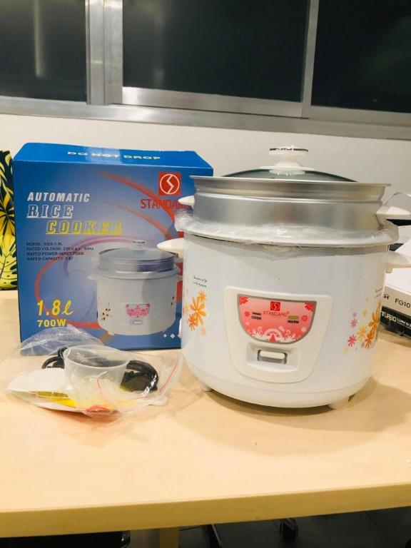 Standard 1.8L Automatic Rice Cooker With Steamer SSG-1.8L, TV & Home ...