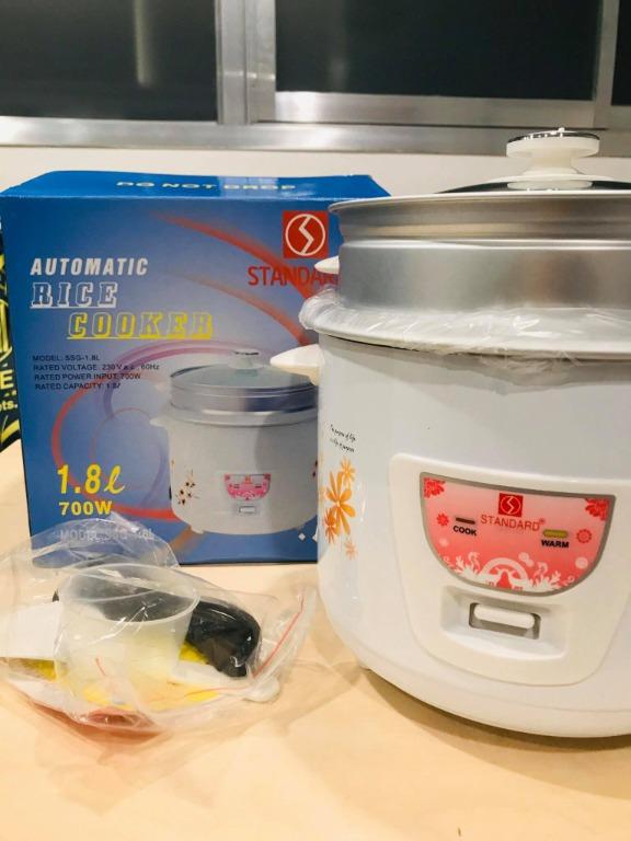 Standard 1.8L Automatic Rice Cooker With Steamer SSG-1.8L, TV & Home ...