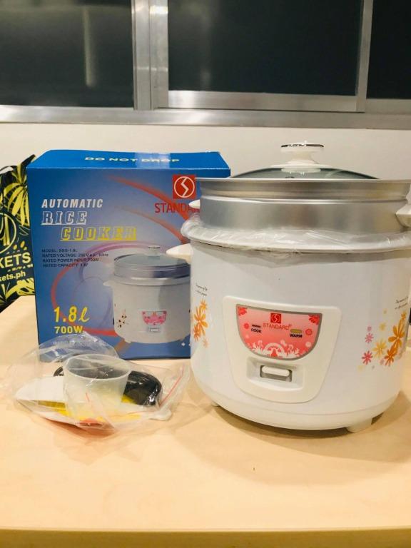 Standard 1.8L Automatic Rice Cooker With Steamer SSG-1.8L, TV & Home ...