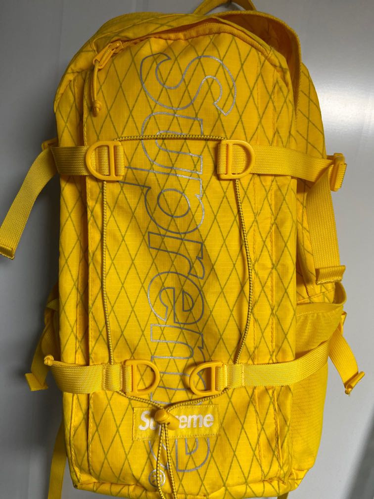 Supreme fw18 sale backpack yellow