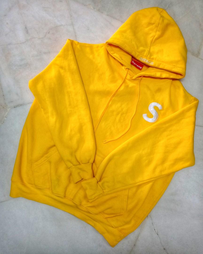 Supreme s online logo hooded sweatshirt