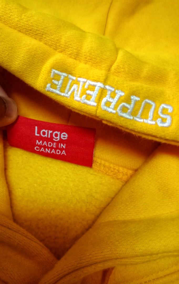Supreme S Logo Hooded Sweatshirt (SS20) Yellow