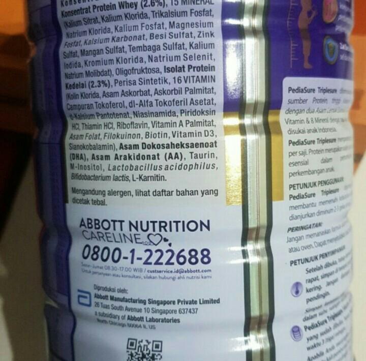 Susu pediasure 850gr, Bayi & Anak, Perawatan & Makanan Anak ...
