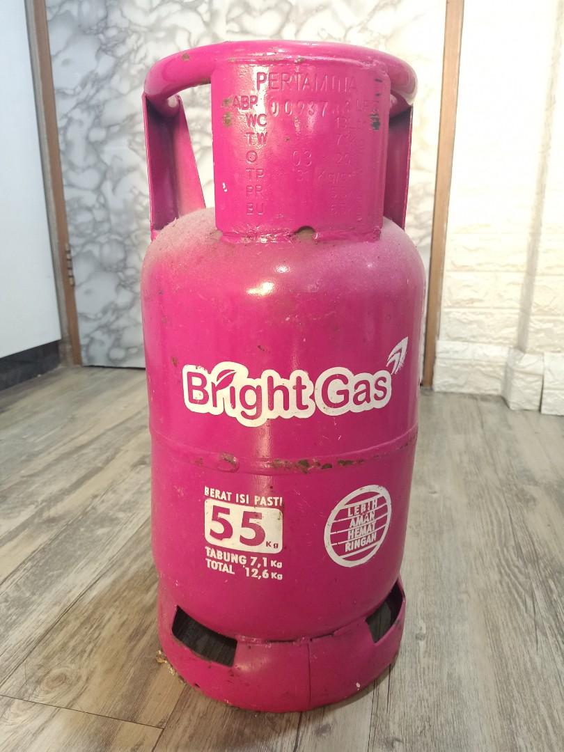 Tabung gas pink Bright Gas 5,5kg (tanpa isi), Serba Serbi, Others di