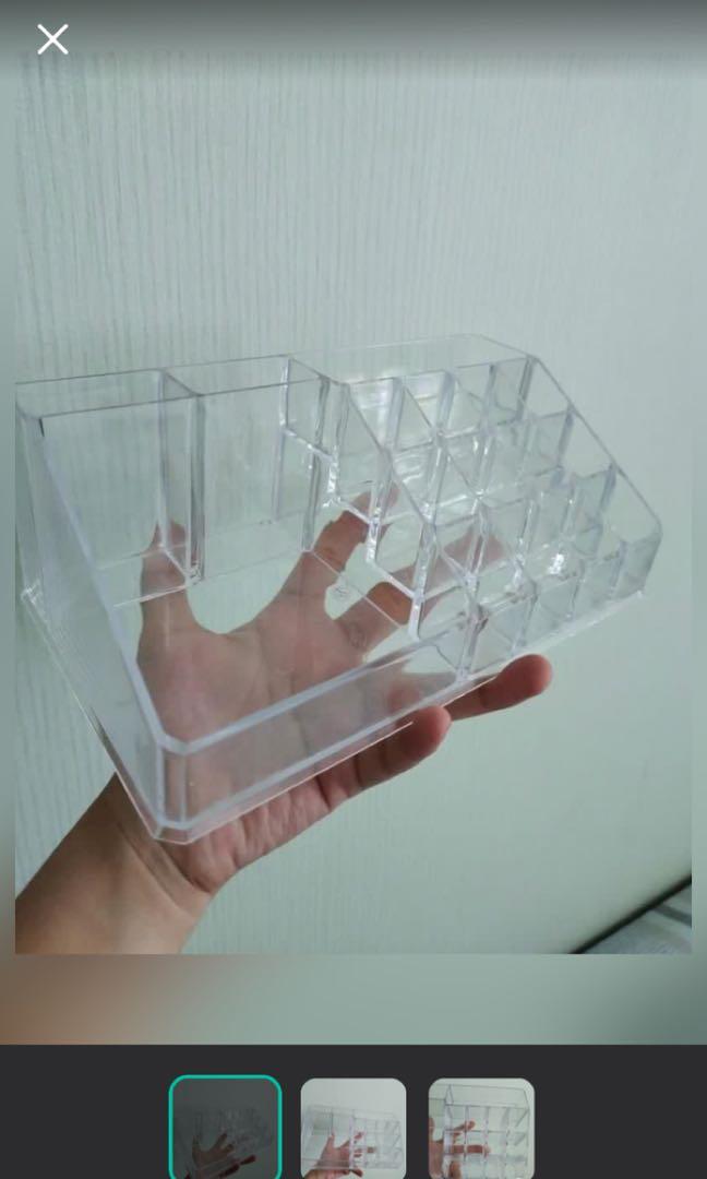 Tempat makeup akrilik lipstik