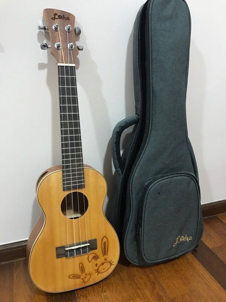 Ukulele Loha Rabbit Design Music Media Music Instruments On Carousell