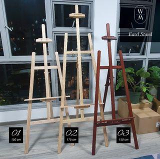 Solid Wood Easels, 150cm/175cm Tall Folding Easel Adjustable