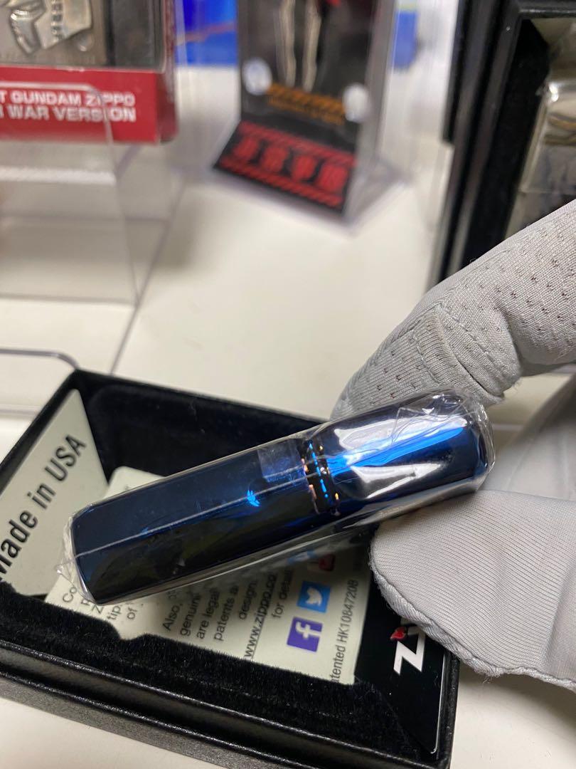 Zippo 16年 頭文字d 高橋啟介 鍍藍鈦金屬塗層打火機 興趣及遊戲 玩具 遊戲類 Carousell