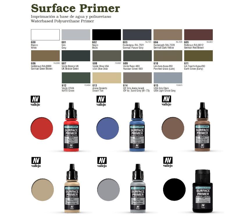 Vallejo Surface Primers 