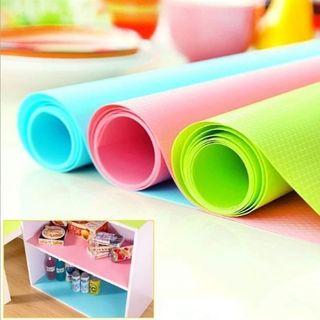 🐤45x 150CM  size  Waterproof Shelf Drawer Liner Cabinet Non Slip Table Cover Mat For Cupboard pad  Refrigerator wardrobe drawer bookshelves and other places 3  Color available  SkyBlue Pink Green