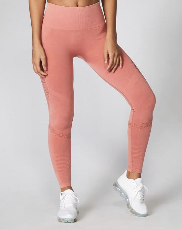 Acid wash leggings - Copper Rose, Women 