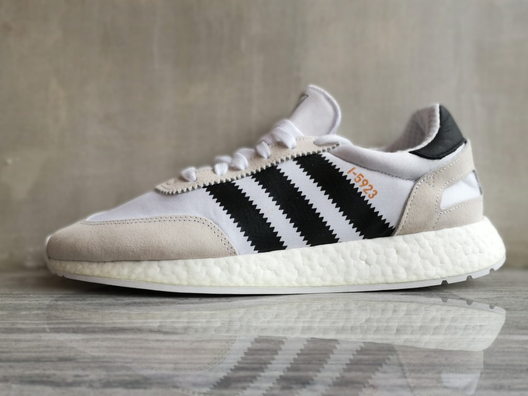 Adidas I-5923 White/Black, Men's Fashion, Footwear, Sneakers on Carousell