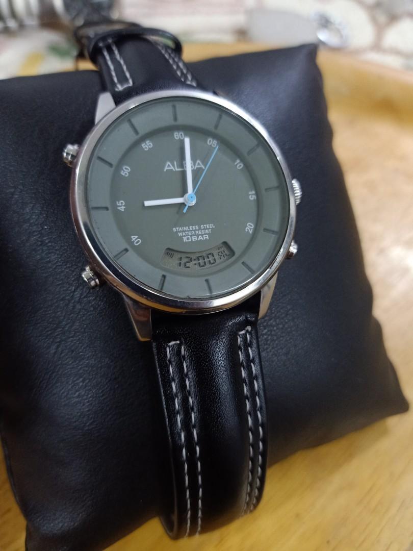 Jewellery & Watches Watches Alba Seiko Alba Quartz Date Men's Watch wl48472  