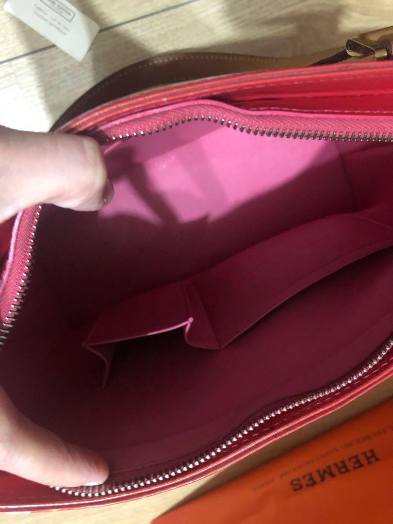 LOUIS VUITTON LOUIS VUITTON Houston Tote Bag hand M91219 Vernis leather  Fuschia pink Used LV M91219