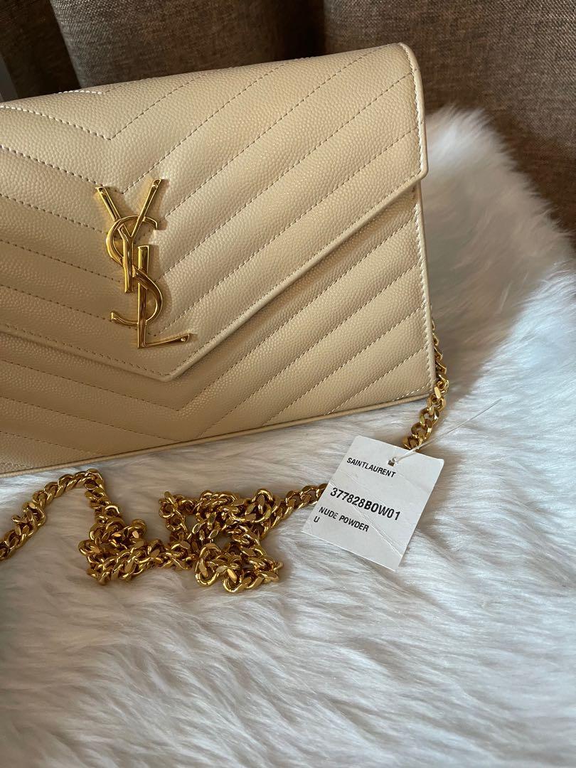 Authentic YSL Small WOC Gold HDW, Luxury, Bags & Wallets on Carousell